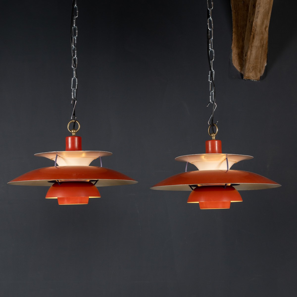 VINTAGE 20thC PAIR OF LOUIS POULSEN PH5 LIGHTS BY PAUL VINTAGE 20thC PAIR OF LOUIS POULSEN PH5 LIGHTS BY PAUL